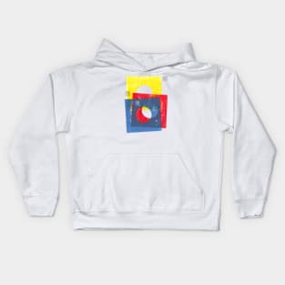 Basic in red, yellow and blue Kids Hoodie